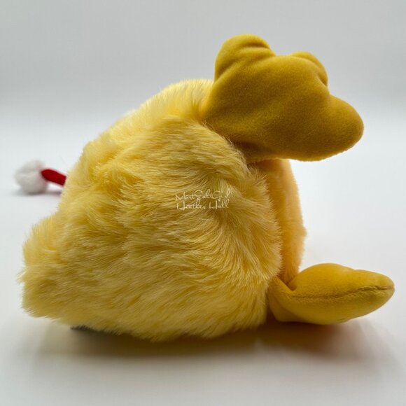 Vintage 1989 Deadstock Platty Santa Duck Plush Yellow By Cheryl Johnson - Picture 12 of 16